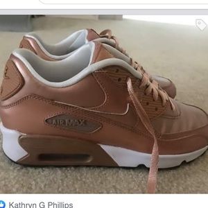 EUC Nike Air Max Metallic Rose